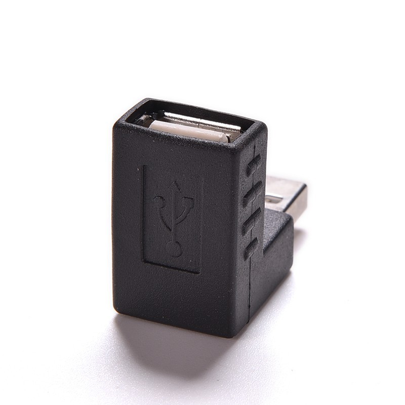 Đầu Nối Chuyển Đổi USB 2.0 Male Sang Female Góc 90 Độ