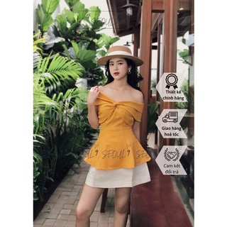 Willow top • Áo trễ vai chất liệu xốp co giãn