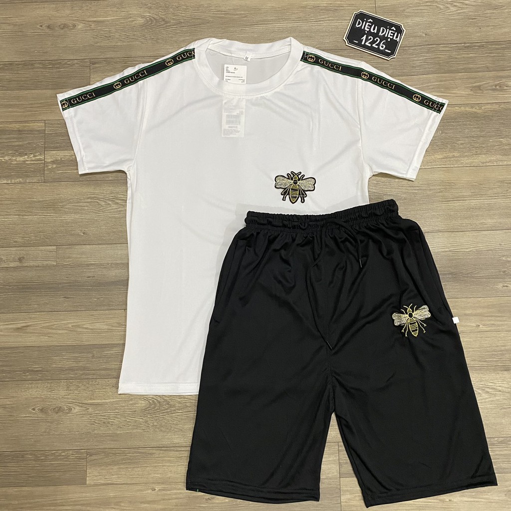 BỘ ĐỒ NAM MÙA HÈ THÊU ONG TRẮNG VIỀN XANH kèm ảnh thật - Diệu Diệu 1226 | BigBuy360 - bigbuy360.vn