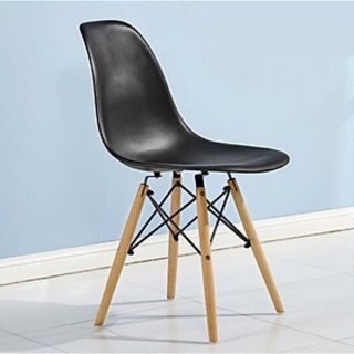 Ghế Eames chân gỗ sồi dành cho văn phòng, cafe