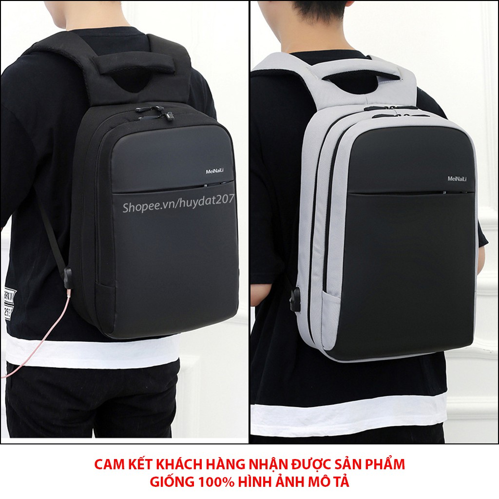 Balo laptop Nam Đi Làm Đi Chơi Cao Cấp Meinaili 13/14/15.6 inch