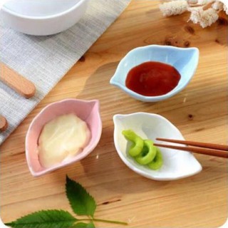 Bát ăn dặm,bát gốm sứ hình lá 40ml giúp bé ăn ngon miệng