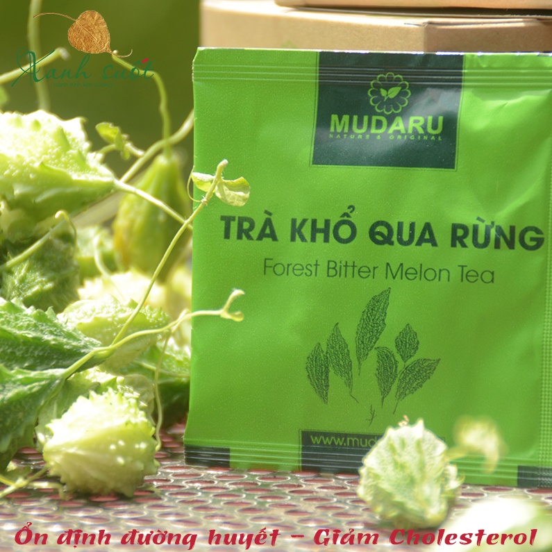 [Mudaru] Trà Mướp Đắng Rừng- 100% Từ Khổ Qua Rừng &amp; Cỏ Ngọt- Hạ Hỏa, Mát Gan, Thải Độc- Forest Bit Melon Tea [Xanh Suốt]