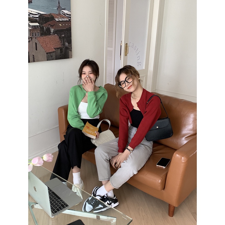 Quần Jean Lửng nữ Lưng cao Ống rộng Bạc màu Ulzzang Hàn Quốc Quần bò cộc nữ Cạp cao Ống rộng