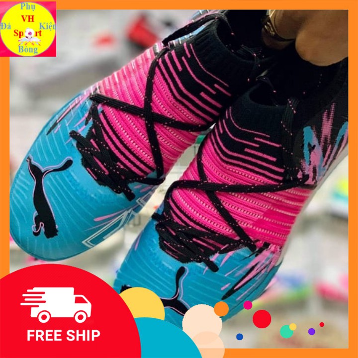Giày đá bóng sân cỏ nhân tạo Puma Futrue TF Xanh