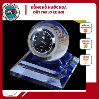 Nước hoa đồng hồ pha lê trang trí taplo xe Ô tô màu Ngũ sắc, nước hoa thơm
