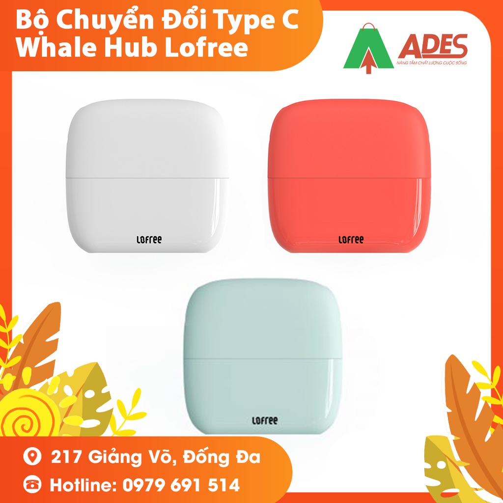 Bộ Chuyển Đổi Type C Whale Hub Lofree - Hàng Chính Hãng