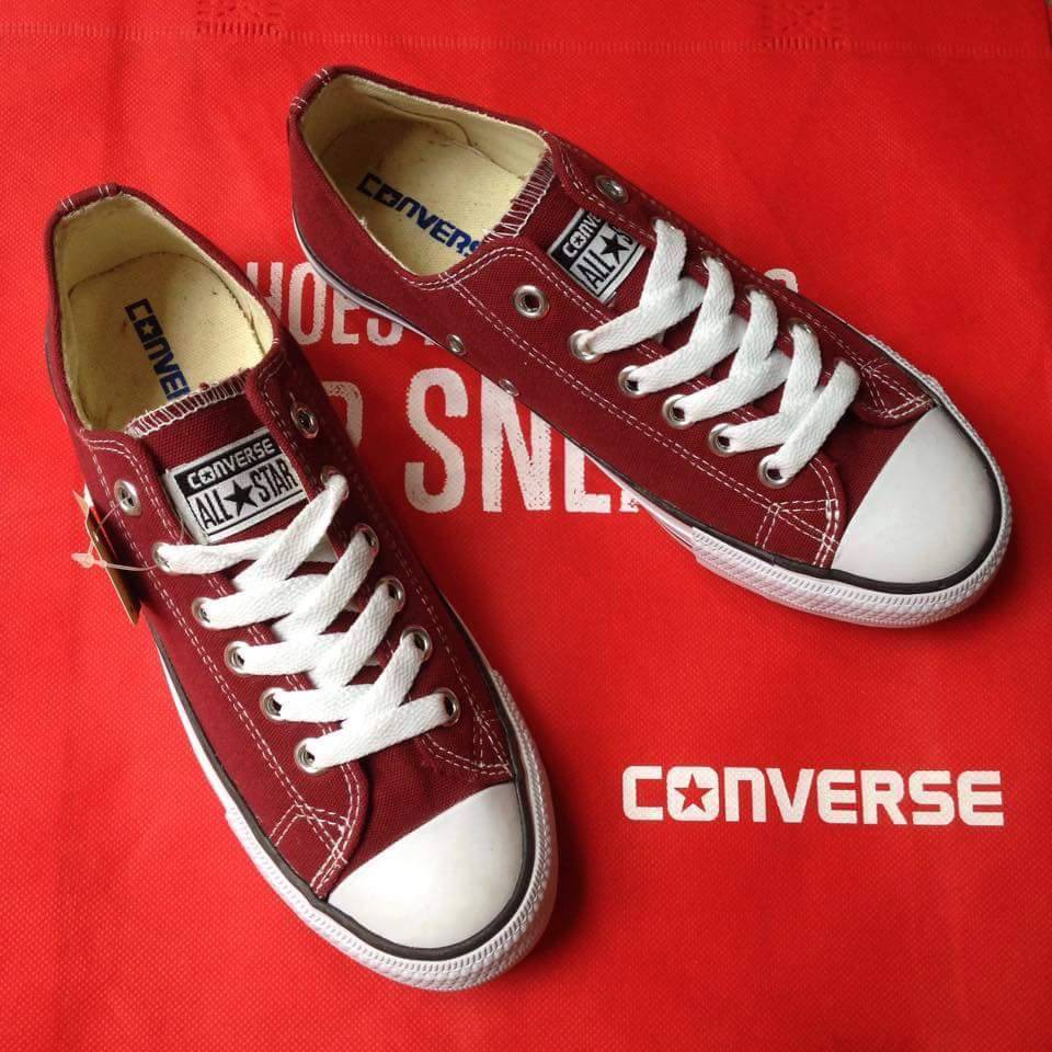 Giày Nữ Sneaker Classic Đỏ Đô
