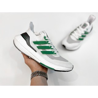 Giày Ultra Boost 2021 nam mới êm bền nhẹ thể thao chạy bộ (trắng xanh)
