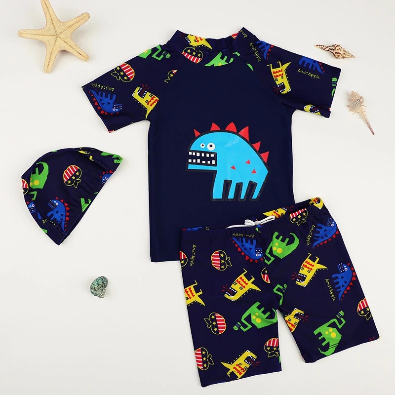 2-11Yrs Swimsuit Kids Baby Boy Swimming Suit Split Swimwear Baju Renang Shark