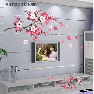 Miếng dán tường họa tiết hoa anh đào đẹp mắt trang trí nội thất