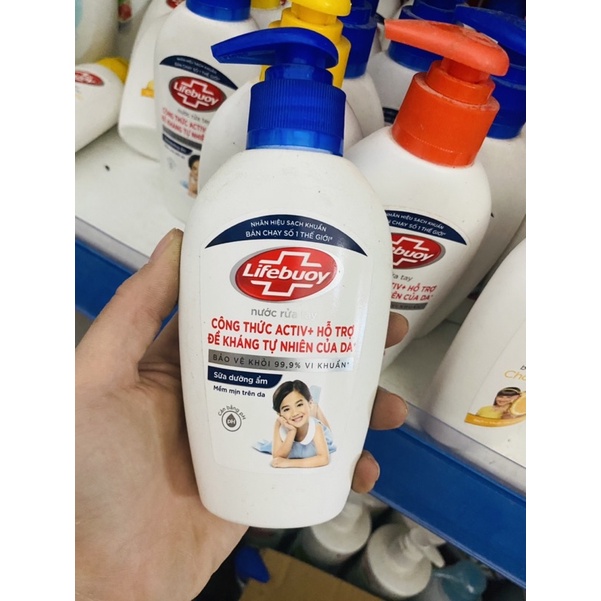 Nước Rửa Tay Lifebuoy 500g-180g