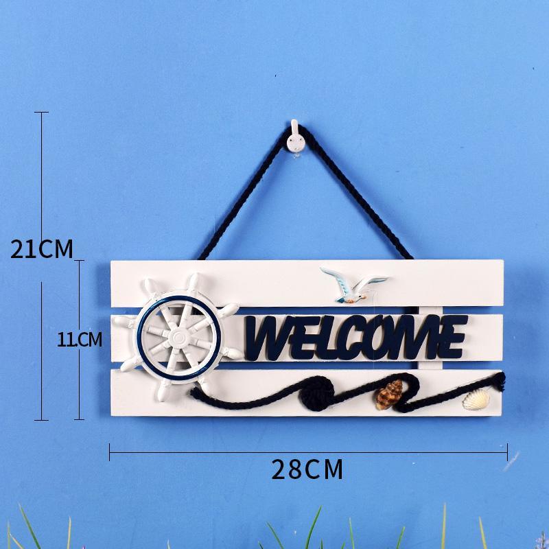 Bảng Hiệu Treo Tường Trang Trí Hình Hàng Rào Phong Cách Địa Trung Hải Độc Đáo