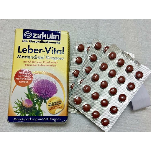 Viên uống Bổ Gan Zirkulin Leber Vital Mariendistel Dragees, 60 viên ĐỨC | BigBuy360 - bigbuy360.vn