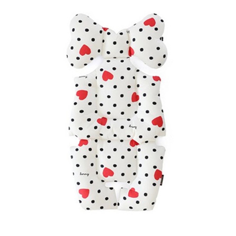 Tấm Lót Xe Đẩy Em Bé Bằng Cotton Mềm Mại Phối Lưới 3D Thoáng Khí
