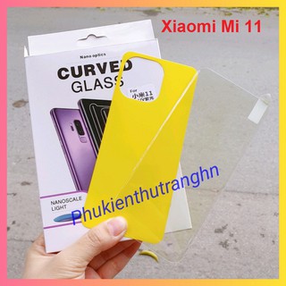 Combo Xiaomi Mi 11 kính cường lực UV chống lóa + dán ppf 4 lớp mặt sau trong suốt chống trầy xước cực tốt