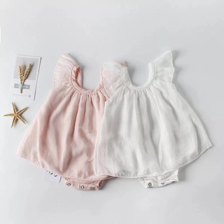 Conbo bộ body kèm mũ cho bé gái sơ sinh