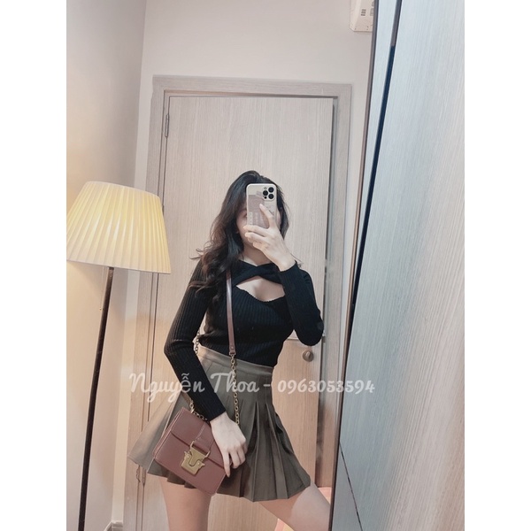 [Mã 2611THTRANG100K hoàn 10% xu đơn 99K] Áo len khoét ngực | BigBuy360 - bigbuy360.vn