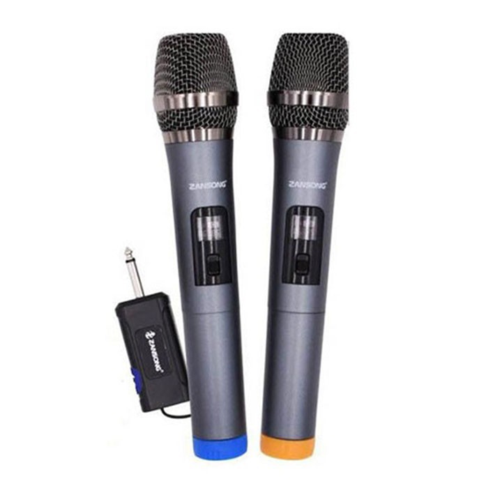 Bộ 2 Micro Bluetooth Karaoke Zansong V19 cực bắt giọng bảo hành đổi mới