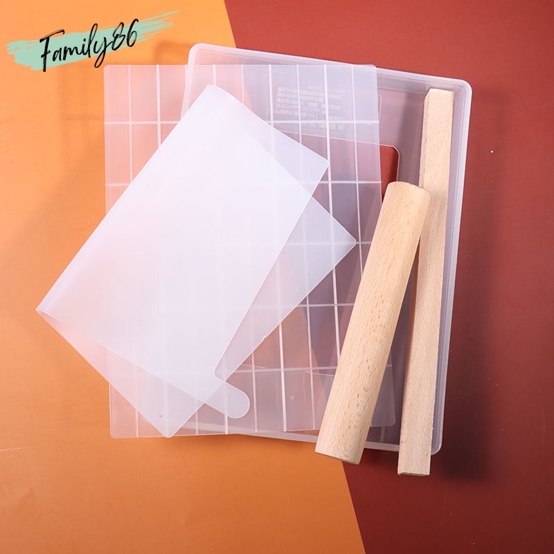 Khuôn làm kẹo nougat, set làm kẹo nougat hạnh phúc, bộ sét dụng cụ nguyên liệu và khay làm kẹo nougat 60 cái