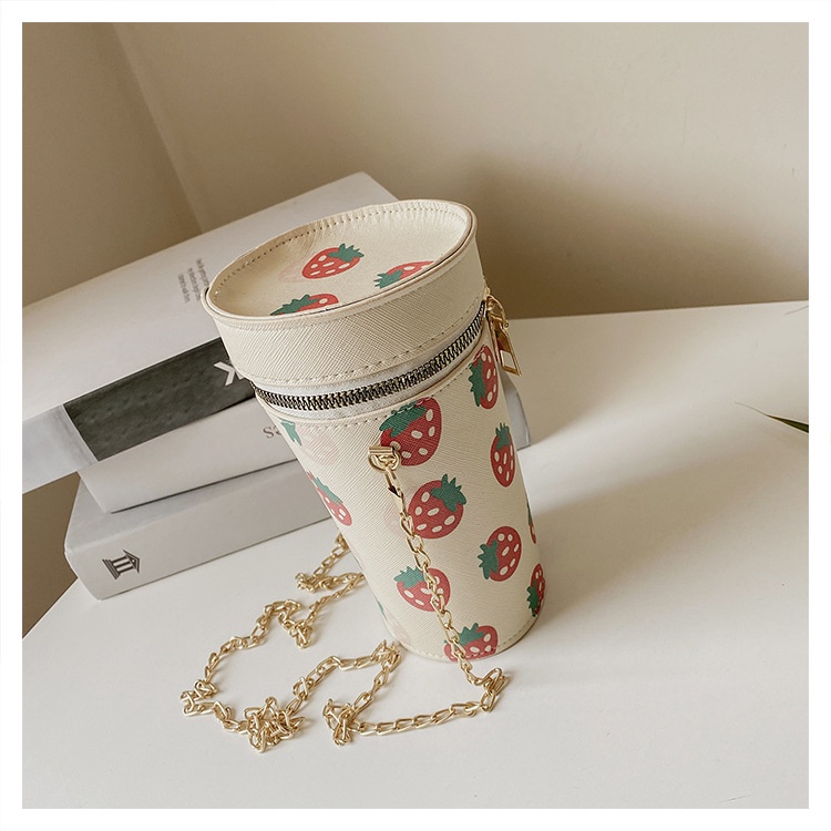 Túi Đeo Chéo Hình Trụ Đựng Điện Thoại Sáng Tạo Dành Cho Nữ