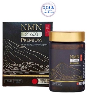 Viên uống nmn 21600 premium 60 viên - hỗ trợ trẻ hoá làn da từ nhật bản
