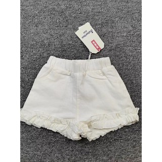 Quần short linen viền bèo xuất