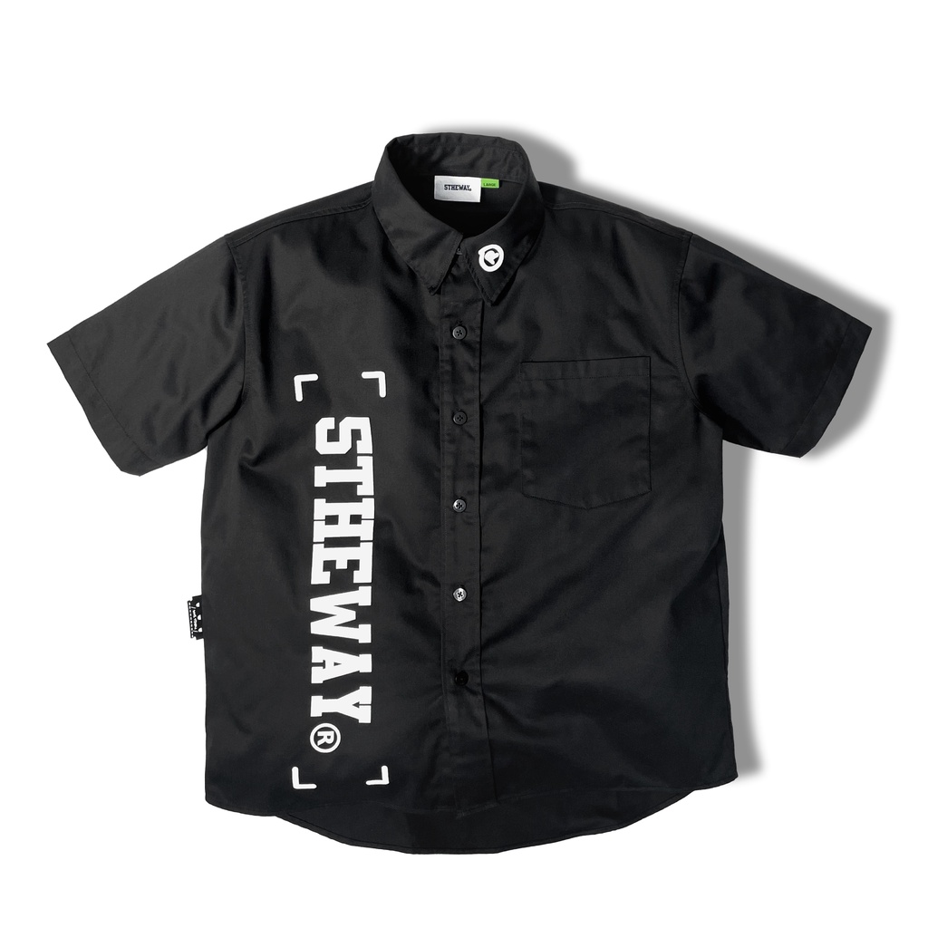 Áo Sơmi Tay Ngắn 5THEWAY trong bộ sưu rập street vocabulary - Short Sleeve Shirt Black