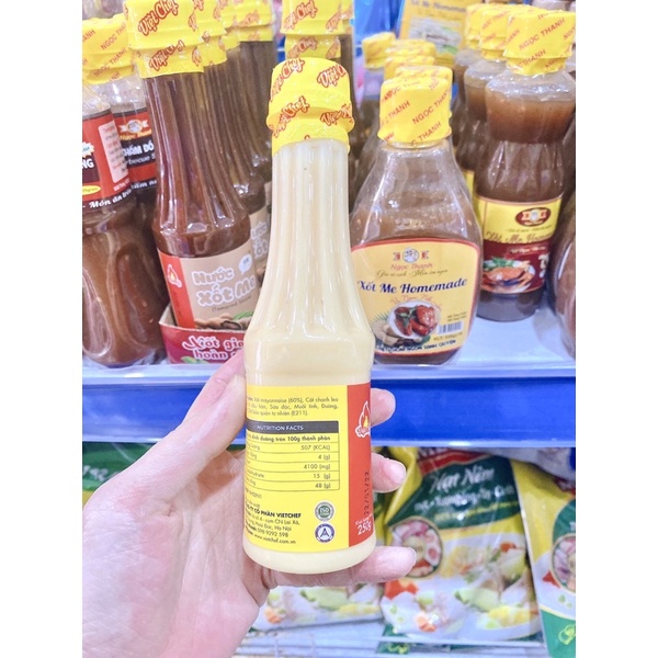NƯỚC XỐT SALAD CHANH LEO/MÈ RANG VIETCHEF 250G