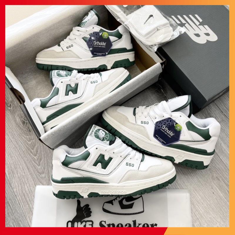 Giày Thể Thao 🥝Full Box Bảo Vệ🥝 Giày NB 550 Xanh Lá Nam Nữ Chất Liệu Cao Cấp MSP 01379 MSP31595