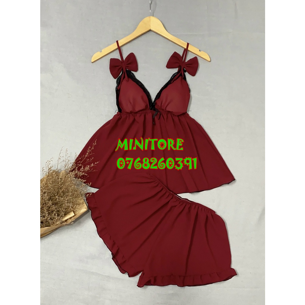[SIZE 60-90KG] ĐỒ NGỦ VOAN DỄ THƯƠNG SIZE LỚN CÓ MÚT, ĐỒ CỠ LỚN XƯỞNG NHÀ MAY BAO ĐẸP, TÀ TRÒN