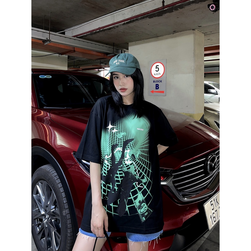 Áo Thun Tay Lỡ Unisex COSMIC RAY 100% Cotton HADES Brand Chính Hãng