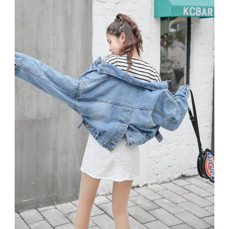 Áo Jean Nữ Nút Sau Vero Moda Trend 2020 | Khoác Bò Croptop Cúc Sau Ulzzang Hàn Quốc [Hàng Cao Cấp] | BigBuy360 - bigbuy360.vn