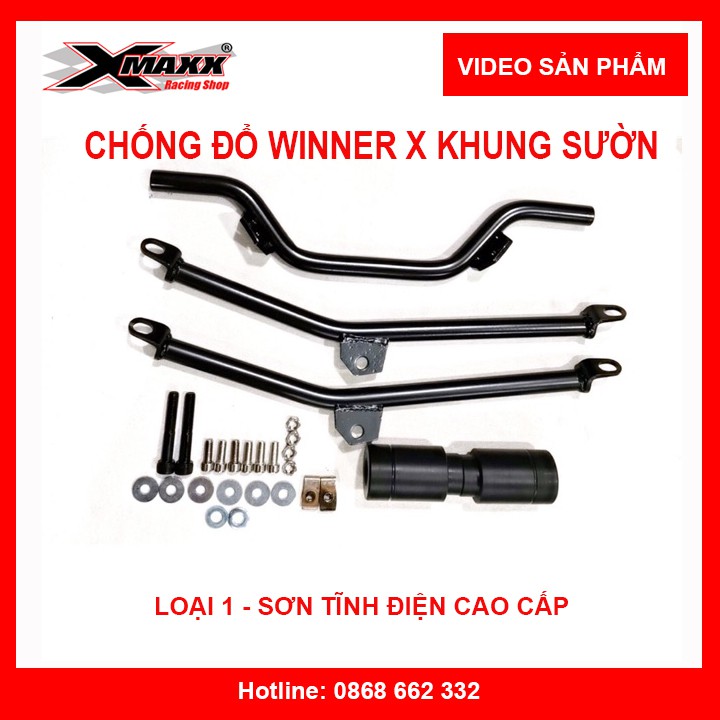 Chống đổ Winner X gắn khung sườn - hàng chính hãng bảo hành 2 năm