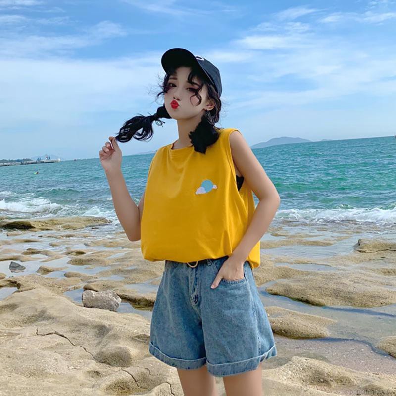 Áo nữ không tay thêu họa tiết kiểu dáng vintage thời trang quyến rũ | BigBuy360 - bigbuy360.vn