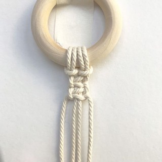Vòng gỗ làm macrame
