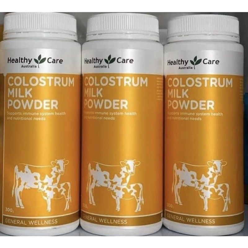 Sữa bò non Colostrum Milk Powder Xuất xứ: Úc - Healthy Care (Hộp 300g)
