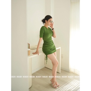 Đầm body thun rút hông - Kelly