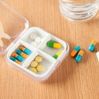 Hộp Nhựa Chia Thuốc 4 Ngăn Tiện Lợi