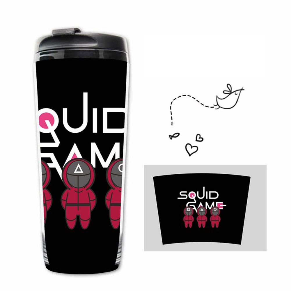 Cốc Đựng Nước Giữ Nhiệt Hai Lớp Bằng Nhựa Bền Bỉ Cho Fan Hâm Mộ TV Play 046 Lee Jung Jae