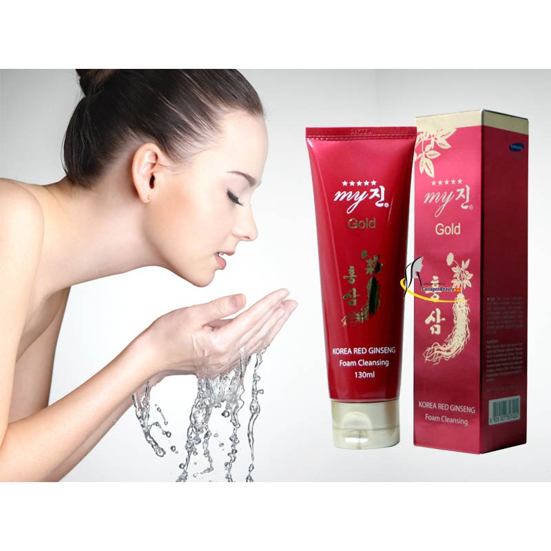 Sữa Rửa Mặt Hồng Sâm Đỏ My Gold Korea Red Ginseng Foam Cleansing