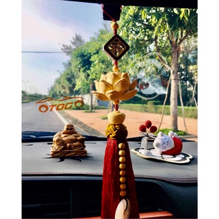 Khánh Hoa Sen Phong Thủy Treo Gương Xe Hơi ( có ảnh thật )