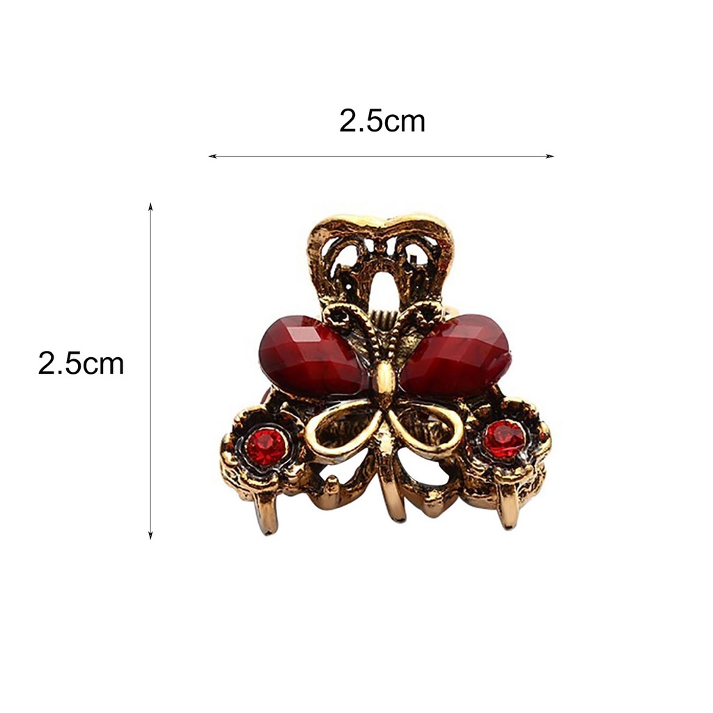 Kẹp tóc đính đá kiểu dáng vintage thời trang