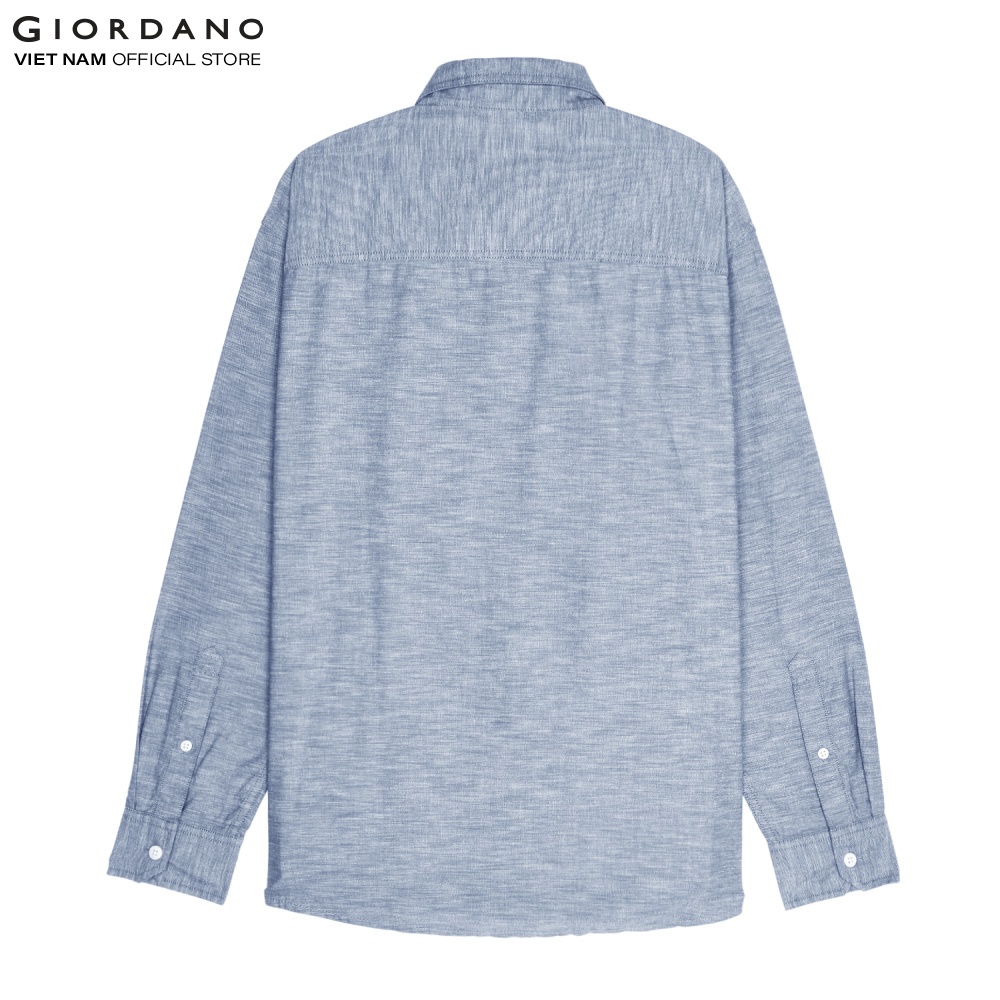 Áo Sơ Mi Nam Dài Tay Linen Shirt Giordano 01041008