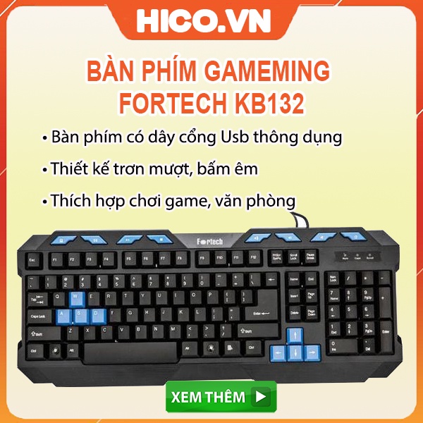 Bàn Phím Gaming - Bàn Phím R8 Bosston Mini Fortech KB132 -Hàng Chính Hãng Bảo Hành 12 Tháng