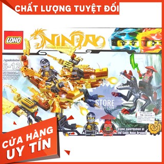 [HOT]Lego NinjaGo ráp robo ninja rồng , khủng long (241 mảnh)-Hàng Có Sẵn