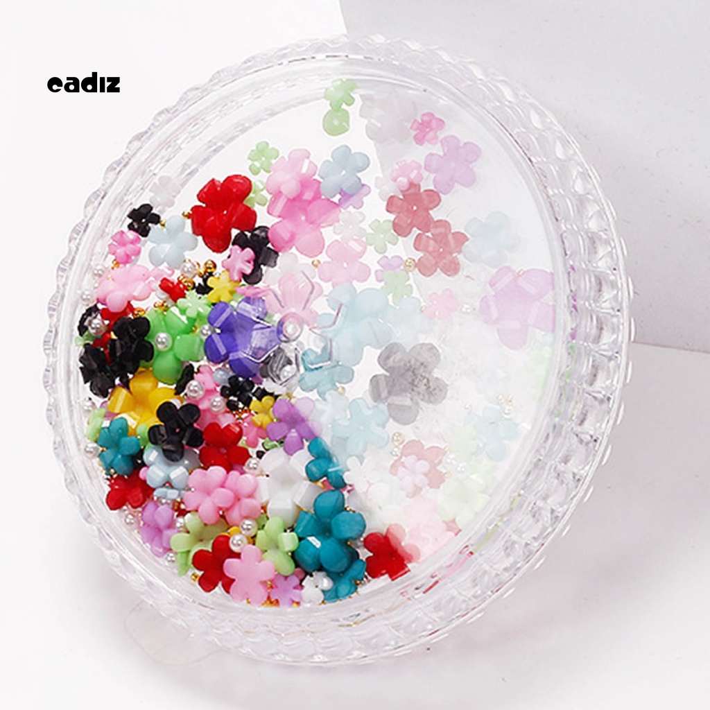 Phụ Kiện Trang Trí Móng Tay Hình Hoa 3D DIY Bằng Nhựa Resin