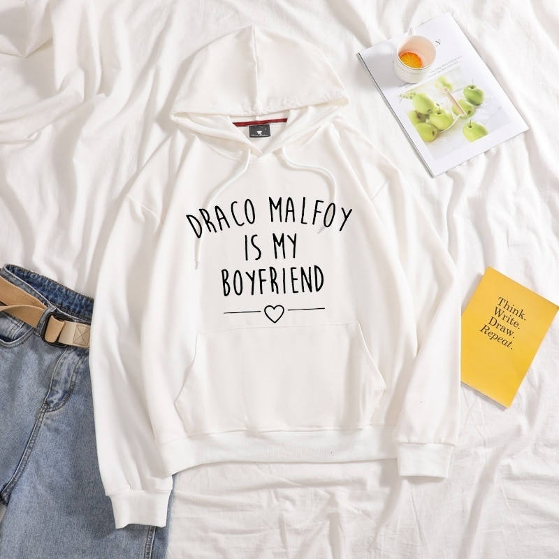 Áo Hoodie cotton Tay Dài In Chữ Draco Malfoy is My Boyfriend 2021 | BigBuy360 - bigbuy360.vn