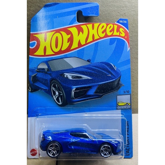 Hotwheels Xe mô hình 2020 Corvette xanh
