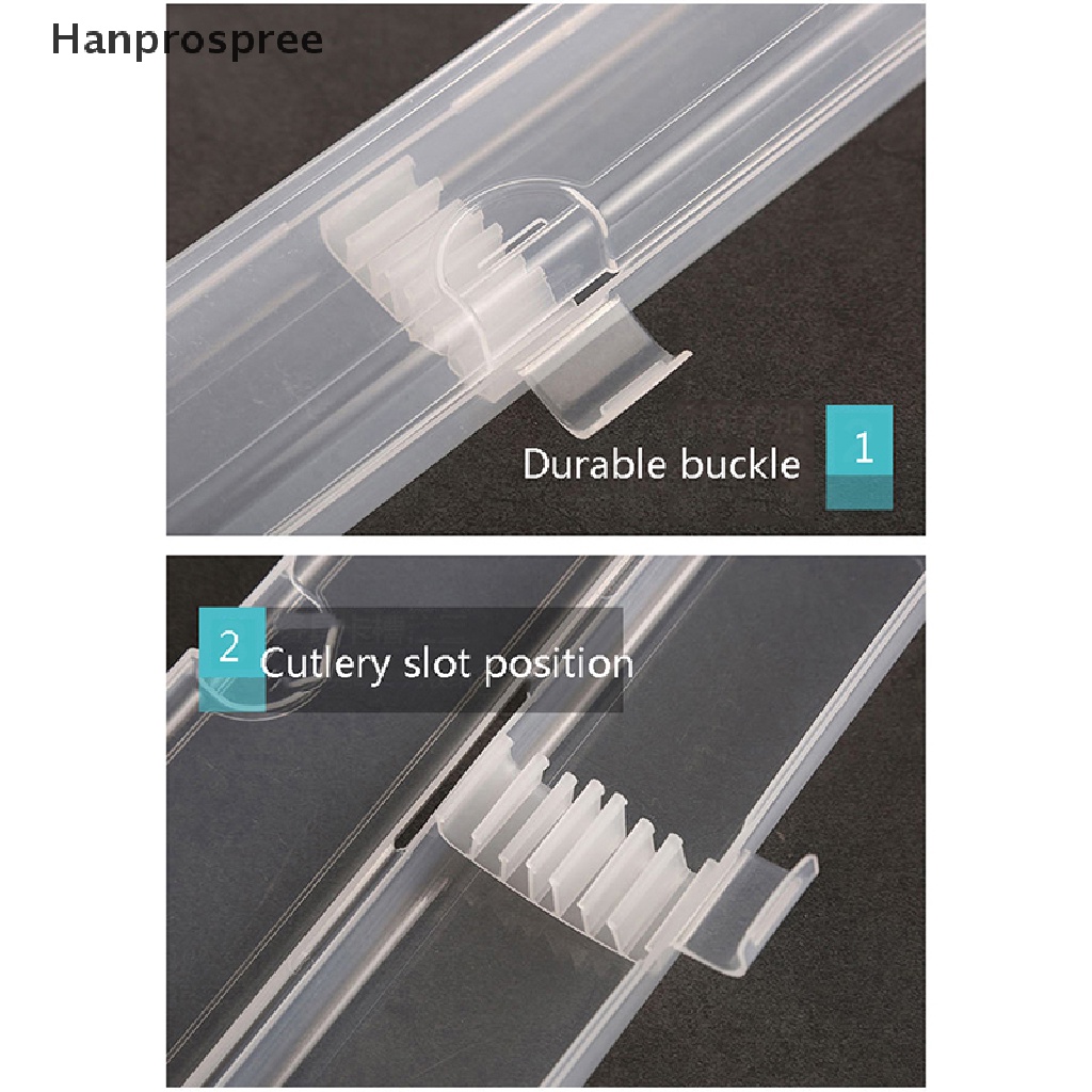 Hanprospree &gt; Hộp Đựng Cọ Trang Điểm / Bút Chì Kẻ Lông Mày Trong Suốt Gọn Nhẹ